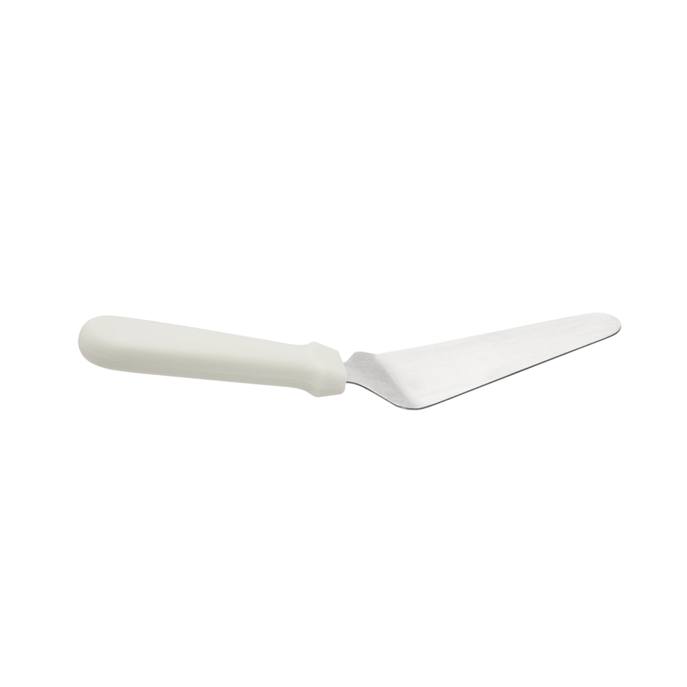 Stainless Steel Pie Server 13 x 6cm Blade with White Plastic Handle (MPH series)-MPHCSW