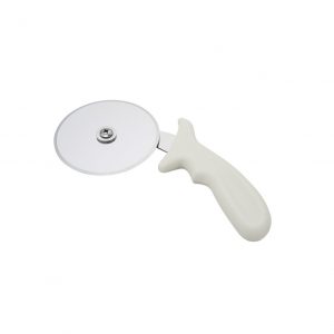 Stainless Steel Pizza Cutter 10cm Wheel with White Plastic Handle (MPH series)