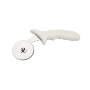 Stainless Steel Pizza Cutter 6cm Wheel with White Plastic Handle (MPH series)