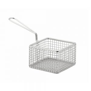 Stainless Steel Presentation Basket 9.5x9.5x6cm, Square