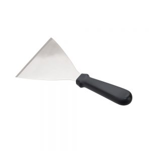 Stainless Steel Scraper 14 x 16cm Blade with Black Plastic Handle (MPH series)