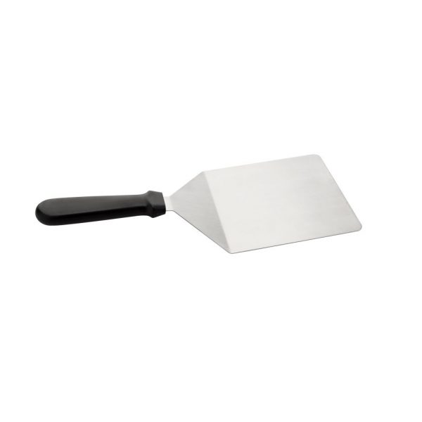 Stainless Steel Square Flexible Turner 13cm Blade with Black Plastic Handle (MPH series)-MPHST55K