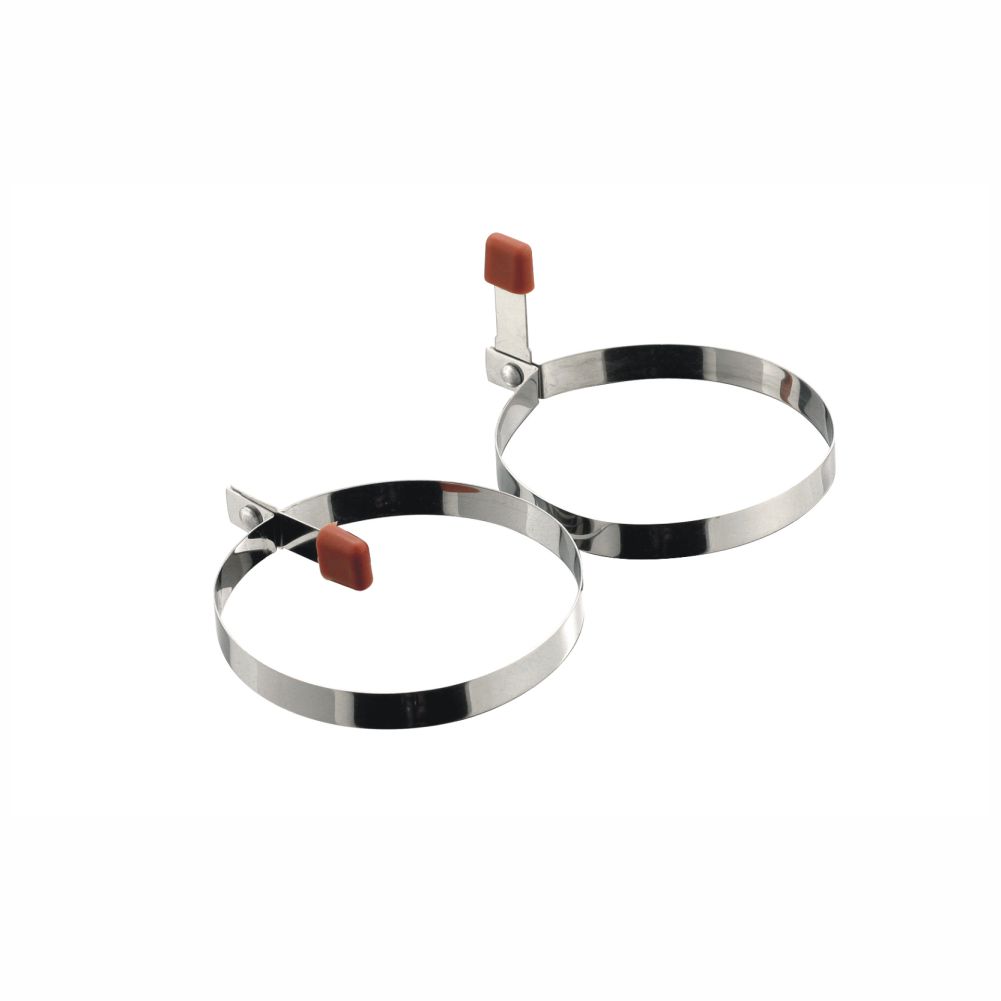 Stainlss Steel Egg Ring, Set of 2-M9048