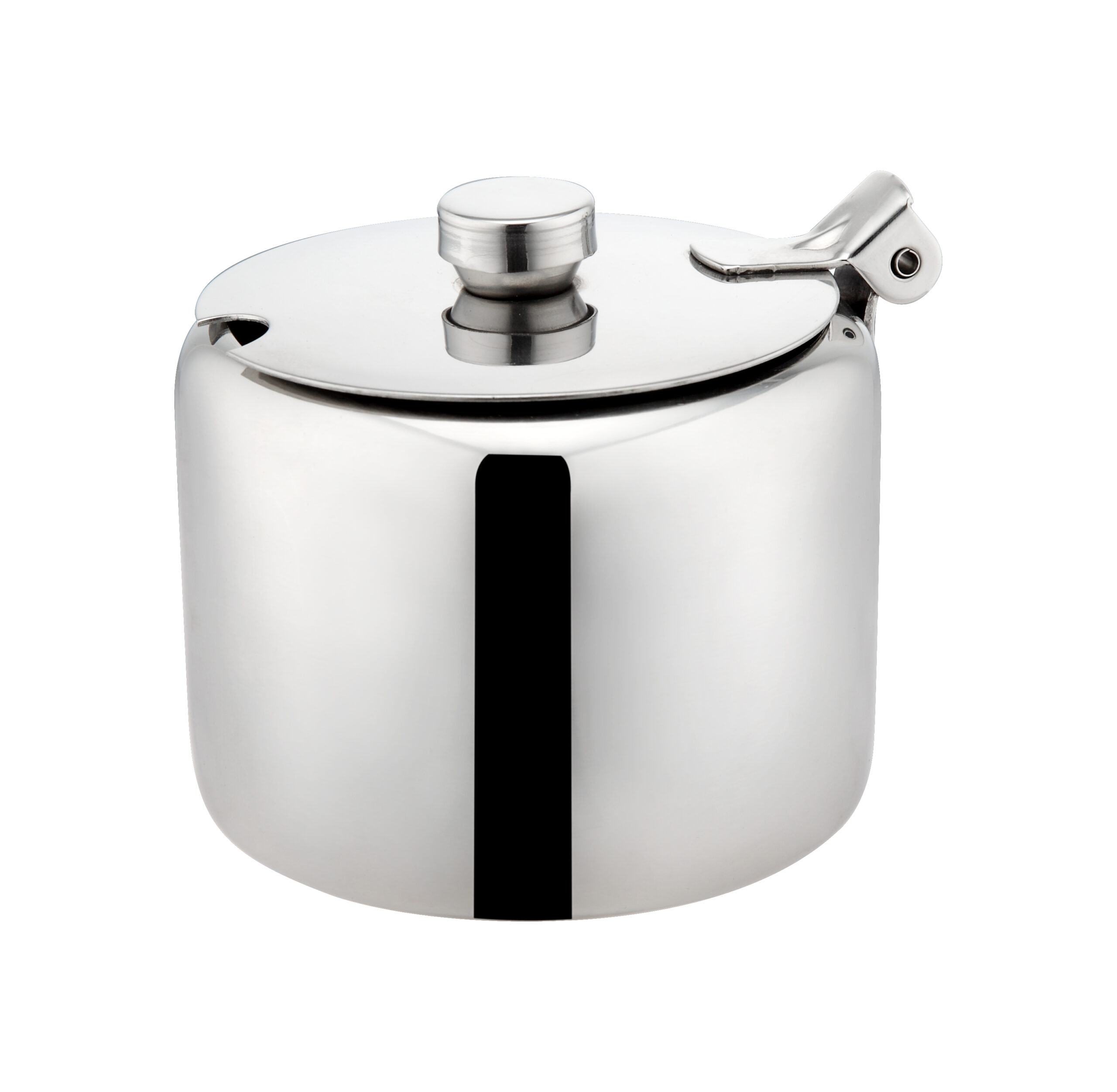 0.28L/10.0fl oz Stainless Steel Sugar Bowl With Hinged Lid