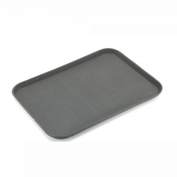 Rubber Surface and Fibreglass Bottom Non-Slip Tray 45cmx65cm18inchx26inch, Rectangular (Brown)-MFE1826BR-UK (1)