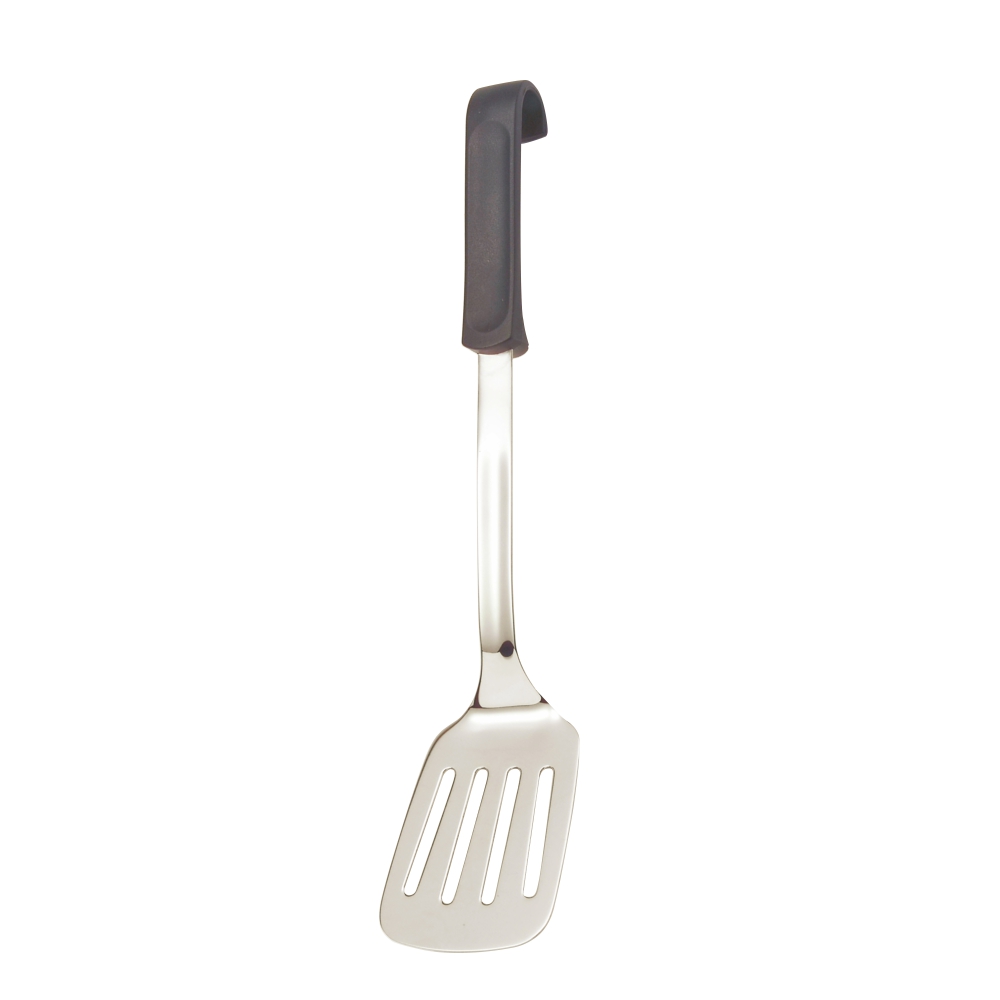 Stainless Steel Slotted Turner with Black Handle (M429 series)