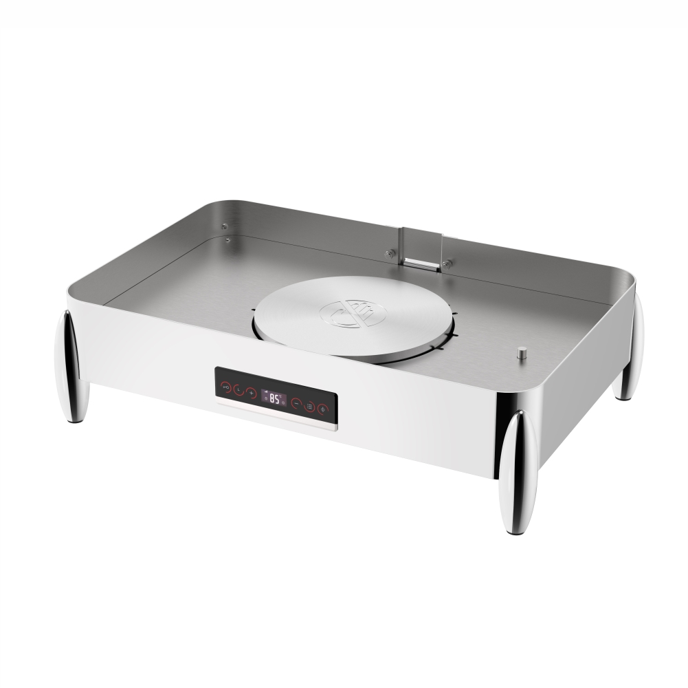 Full Size Electric Chafer Frame with Olive Shaped Legs (Roma Burano Series)-W07-1102B