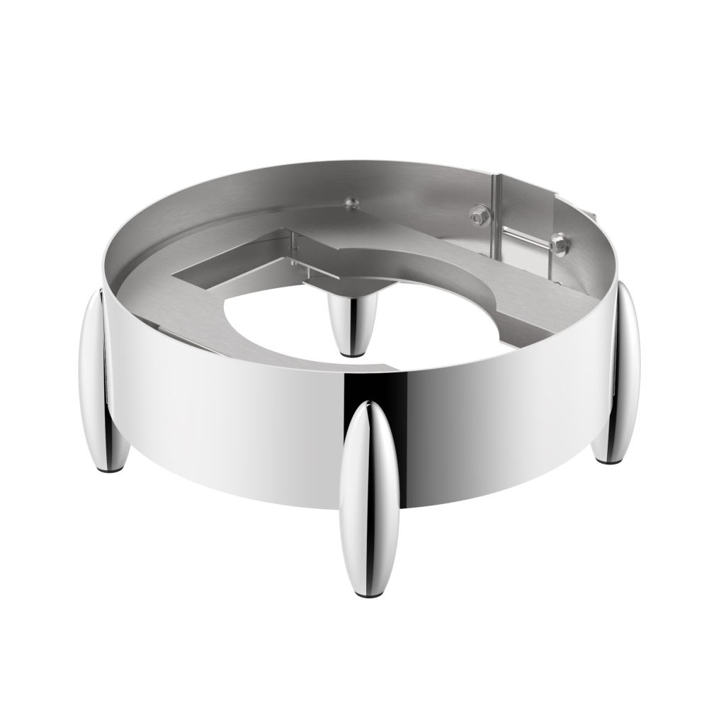 Round Versatile Base Frame with Olive Shaped Alloy Legs for Soup Station (Roma Burano Series)-W07-2804B