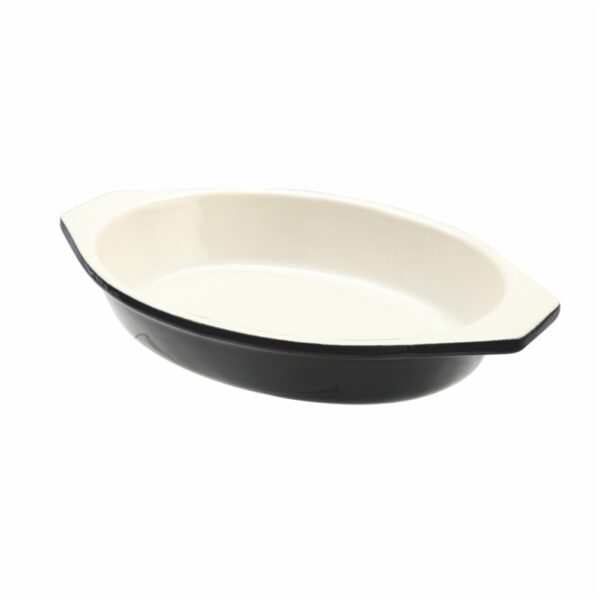 Cast Iron Oval Dish, 28x20cm (Black)-MCST20K