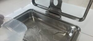 water in water pan at all times