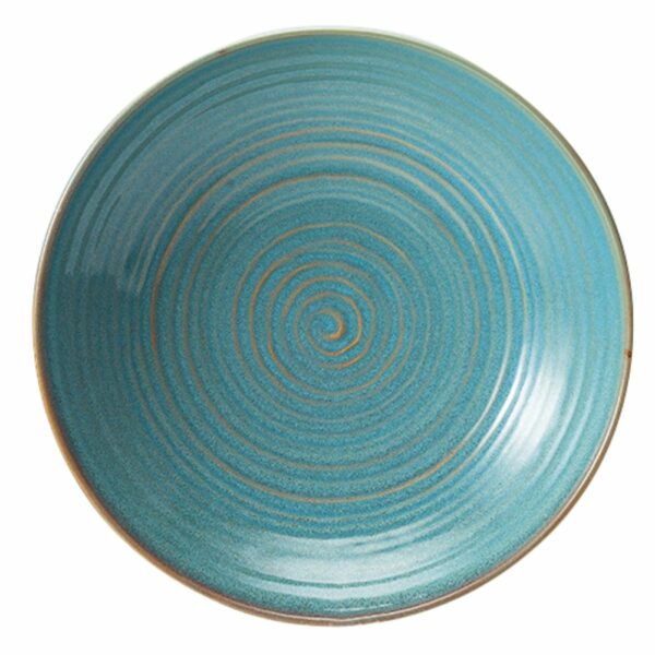 Reactive Glaze Porcelain Plate 28cm 11inch-CMR053