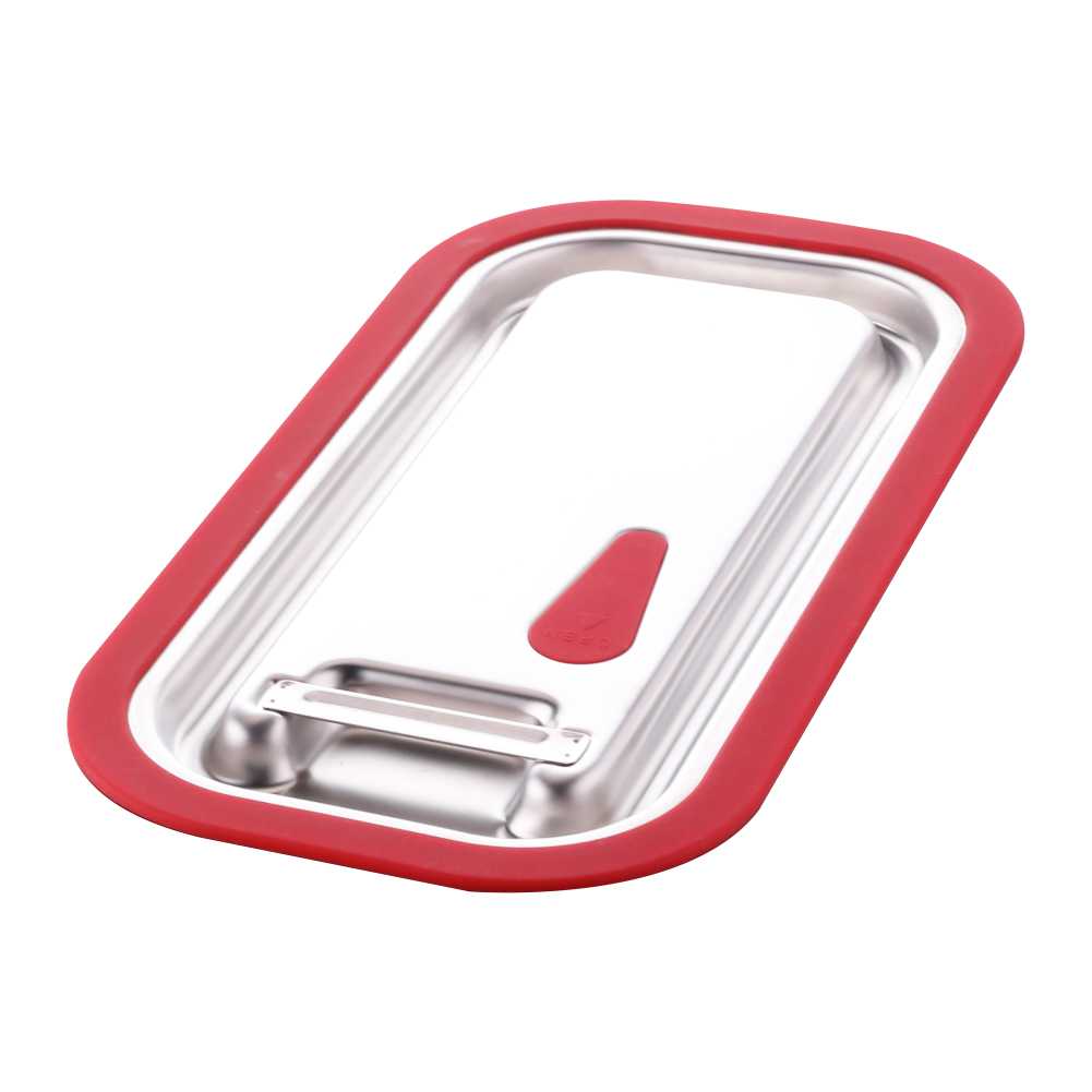SS201 Cover with silicone rim for EU GN pans,1-3 size_C23CS