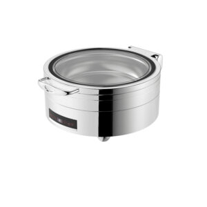 Round 6.8L Stainless Steel Induction Chafer (Roma Series)-W20-3602T