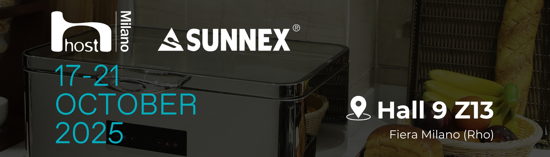 Join Sunnex Products at HostMilano 2025, Oct 17-21, at Fiera Milano, Italy. Visit Booth Z13, Hall 9 to explore our latest hospitality innovations and connect with our team. Schedule your visit now!
