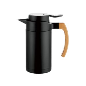 SS304 INNER AND SS201 OUTER, BODY WITH SPRAY PRINT COLOR, HANDLE IN BEECH WOOD, PRESS COVER, 1.05L