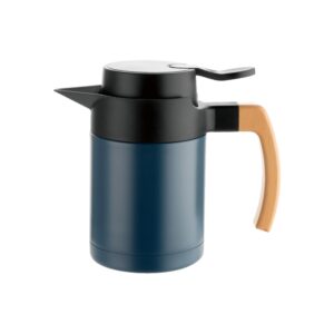 SS304 INNER AND SS201 OUTER, BODY WITH SPRAY PRINT COLOR, HANDLE IN BEECH WOOD, PRESS COVER, 0.85L