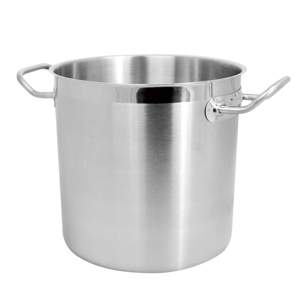 DEEP STOCKPOT, 30 X 30CM, 21.0LTR, MATERIAL: 21CT, BODY:1.0MM, AL:4MM, INDUCTION BASE