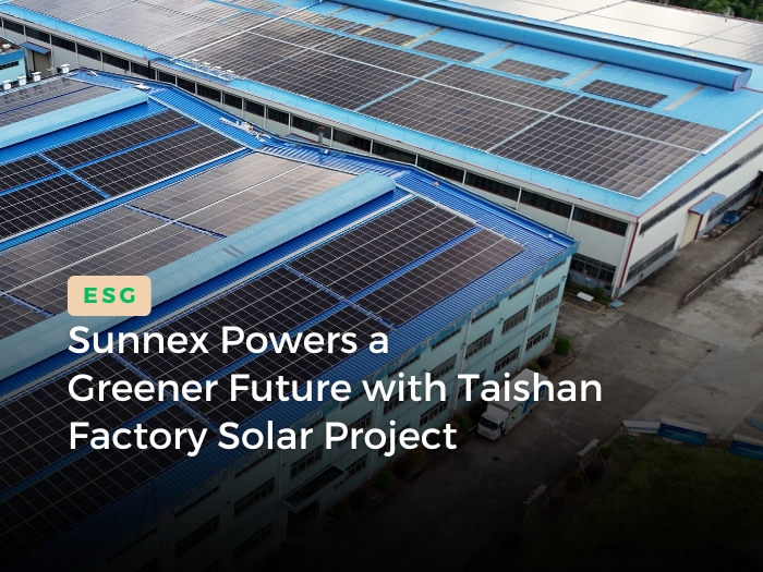 Sunnex’s Taishan factory boosts its ESG performance with a rooftop solar project that turns idle space into clean energy, cuts carbon emissions, and supports a more sustainable, efficient manufacturing operation.