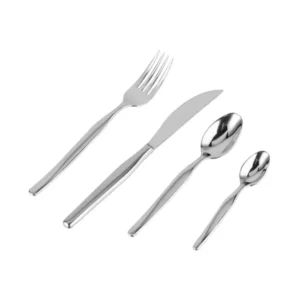 The M189 is designed with high tea service, pastry shops, and multi-course dining in mind, featuring specialised pieces like an ice cream spoon, salad fork and spoon, and ice tea spoon alongside the full standard set. It is an ideal choice for afternoon tea venues, patisseries, and fine casual dining concepts.