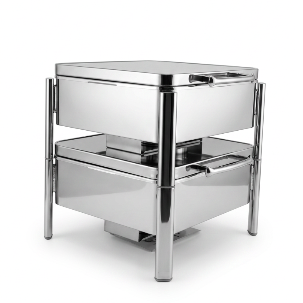 2/3 Size Stackable Stainless Steel Chafer