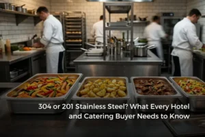 304 or 201 Stainless Steel? What Every Hotel and Catering Buyer Needs to Know