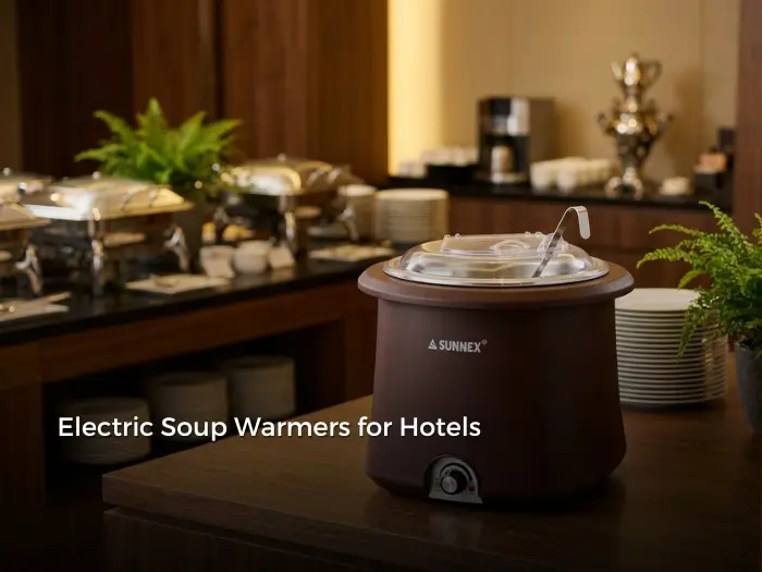 A practical buyer's guide for hotel and restaurant F&B teams — covering soup warmer types, bain-marie vs. dry heat, capacity sizing, food safety temperatures, and what to look for when choosing a commercial soup warmer for your operation.