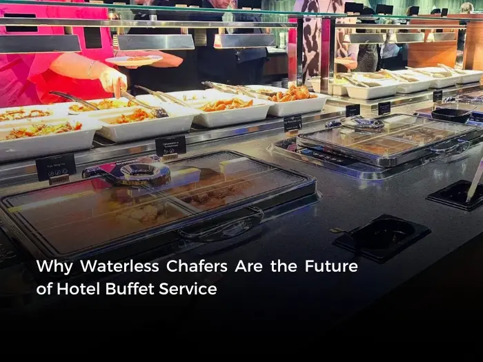 Compare fuel, electric water pan, and dry heat waterless chafing dishes side by side. Real energy data, food safety standards, and cost analysis to help hotel and restaurant operators choose the right chafer.
