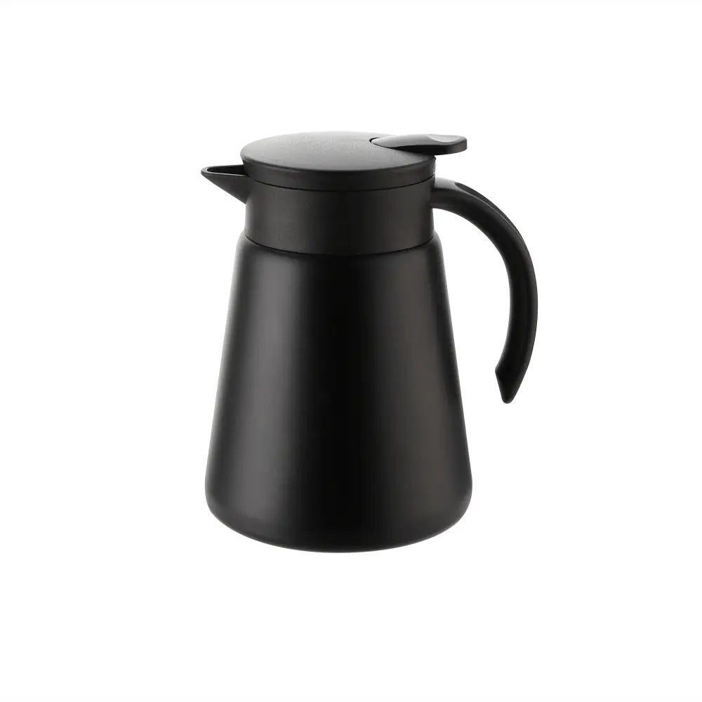 0.8L Mini Stainless Steel Vacuum Jug with Black Body-CCP080K