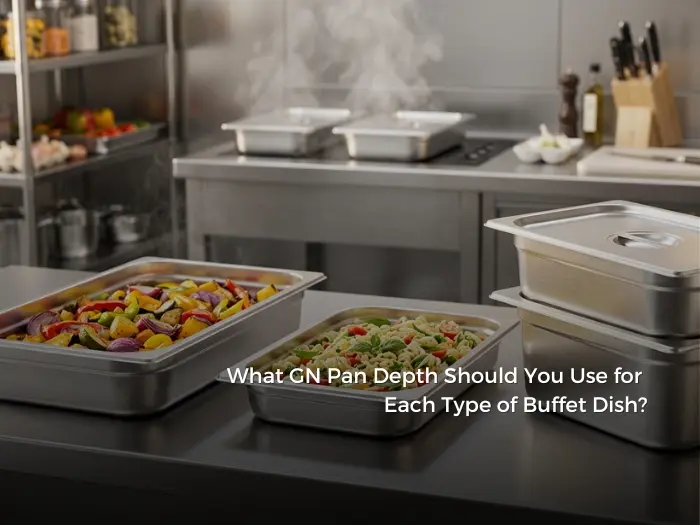 65mm, 100mm, 150mm or 200mm? Match the right GN pan depth to soups, sides, garnishes and bulk storage with this practical buffet depth guide.