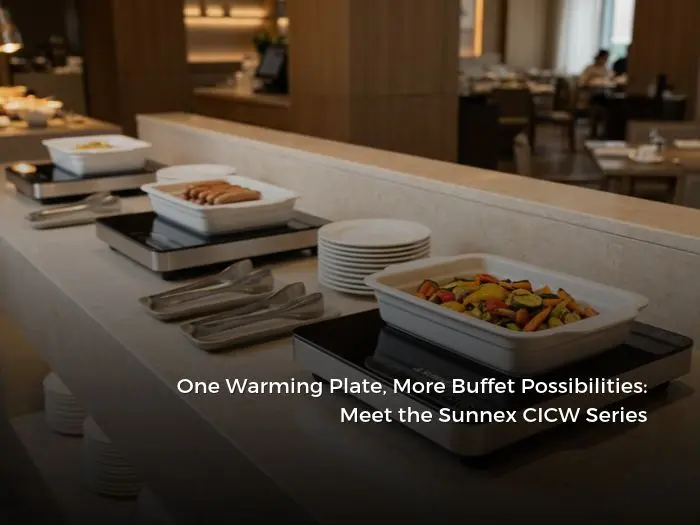 Discover Sunnex CICW commercial warming plates with 50–95°C control, tempered glass and overheating protection in three countertop sizes.